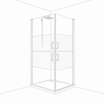 croquis de la douche ergo pour personnes âgées