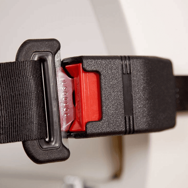 Ceinture de sécurité à enrouleur des monte-escaliers Prima Vital pour senior — vue d'ensemble
